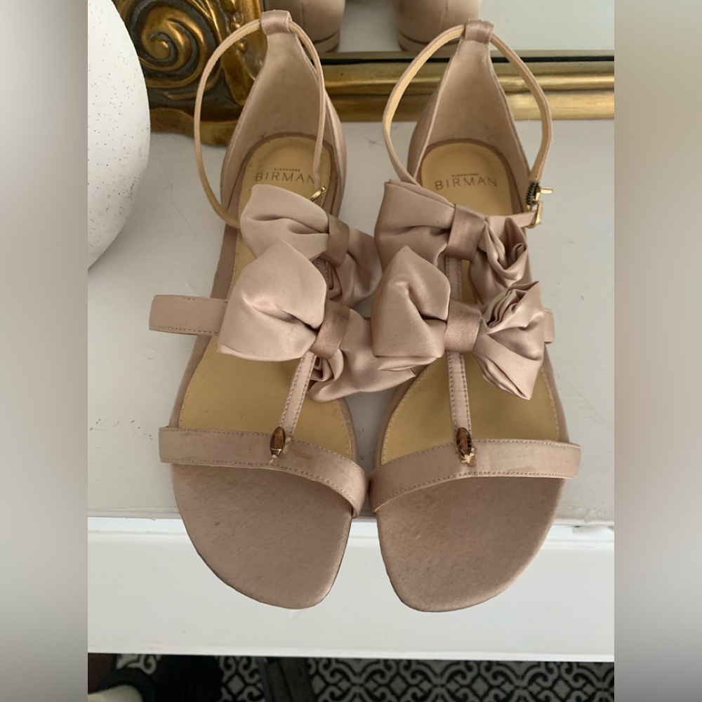 Alexandre Birman Satin Bow Sandals Size 37